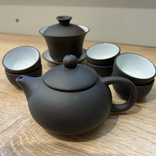 Yixing kanna, gaiwan, csészék